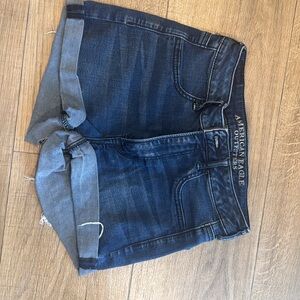 American Eagle Outfitters Dark Blue Jean Shorts